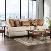 NEW MEADOWS Sofa, Sand/Caramel Half Price Furniture