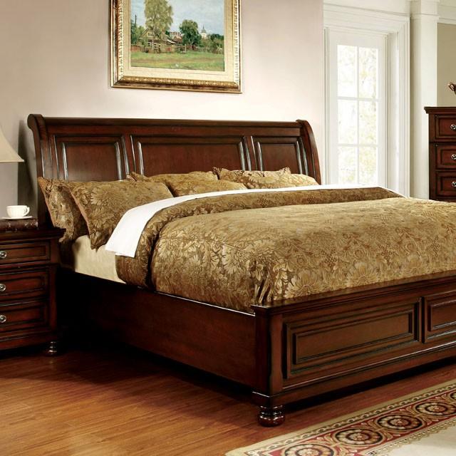 NORTHVILLE Dark Cherry Queen Bed Half Price Furniture