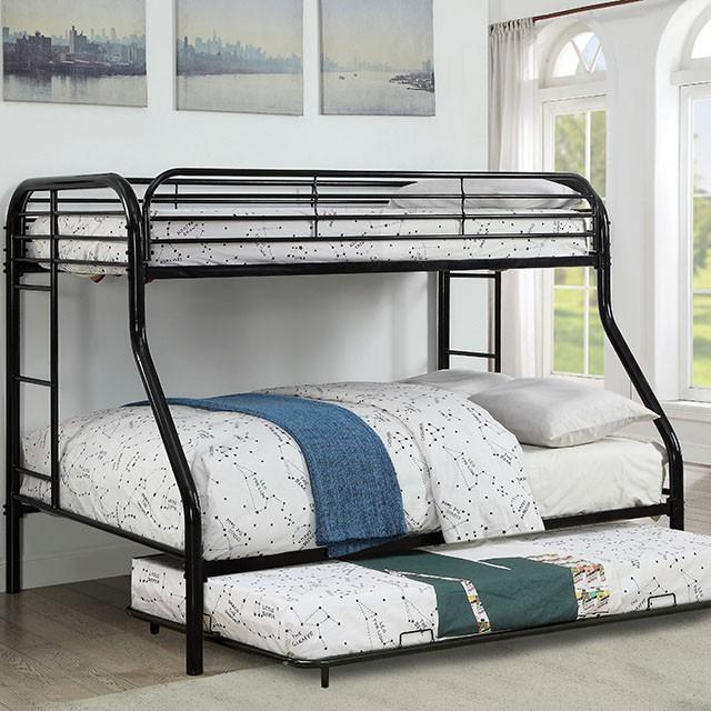 Opal Black Metal Trundle Half Price Furniture