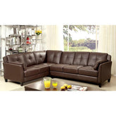 PEEVER Brown Sectional, Brown (K/D) Half Price Furniture