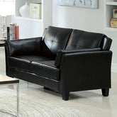 Pierre Black Love Seat, Black (K/D) Half Price Furniture