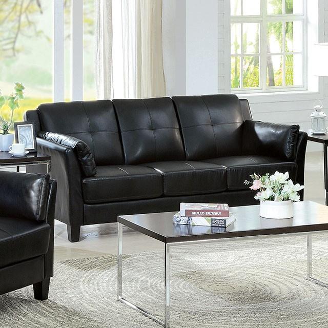 Pierre Black Sofa, Black (K/D) Half Price Furniture