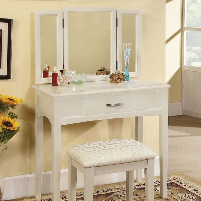 Potterville White Vanity Table Half Price Furniture