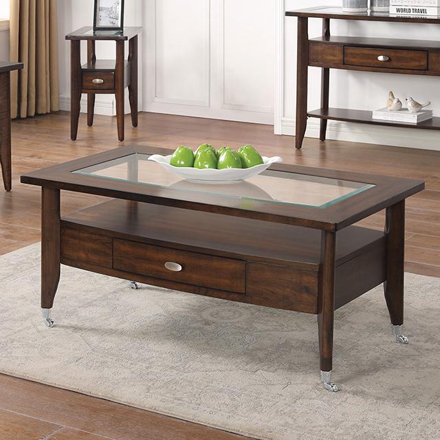 RIVERDALE Coffee Table, Dark Walnut Half Price Furniture