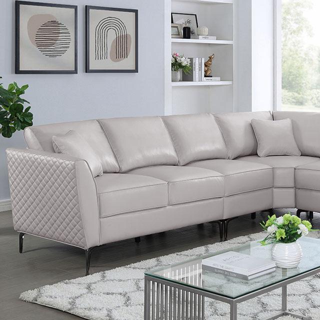 VESTLAND Sectional + Armless Chair Half Price Furniture