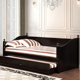 WALCOTT Black Daybed w/ Twin Trundle, Black Half Price Furniture