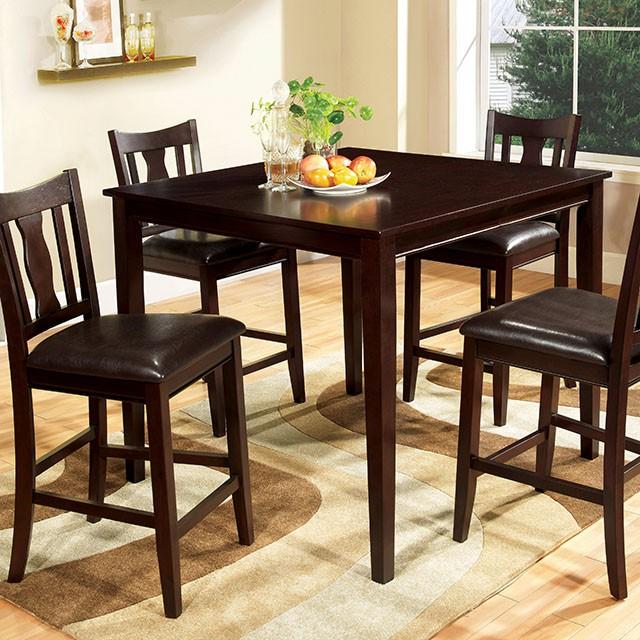 West Creek II Espresso 5 Pc. Counter Ht. Table Set Half Price Furniture