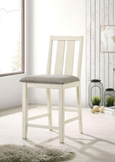 WILSONVILLE Counter Ht. Chair (2/CTN), Antique White/Gray Half Price Furniture