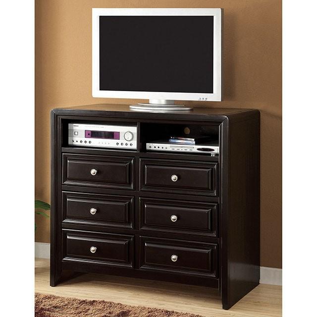 Yorkville Espresso Media Chest Half Price Furniture