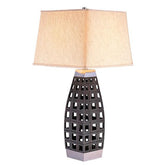 Zara Black/Chrome Table Lamp Half Price Furniture