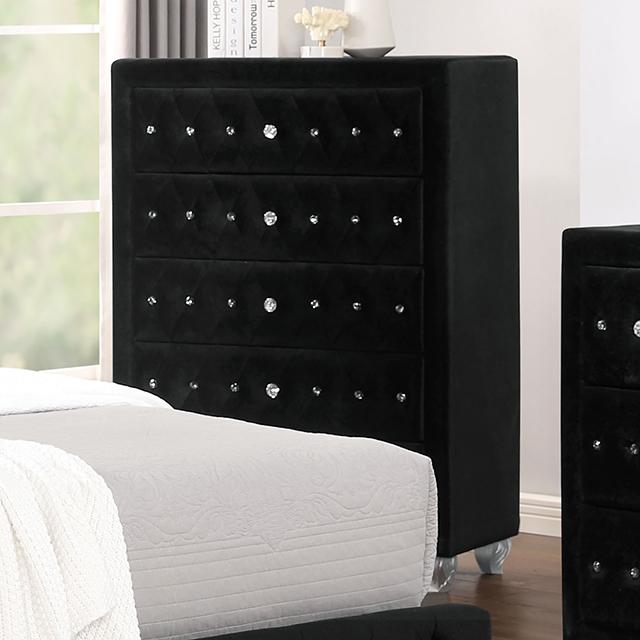 ZOHAR Chest, Black Half Price Furniture