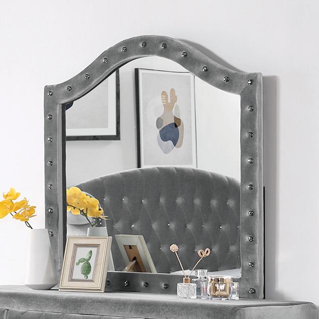 ZOHAR Mirror, Gray Half Price Furniture