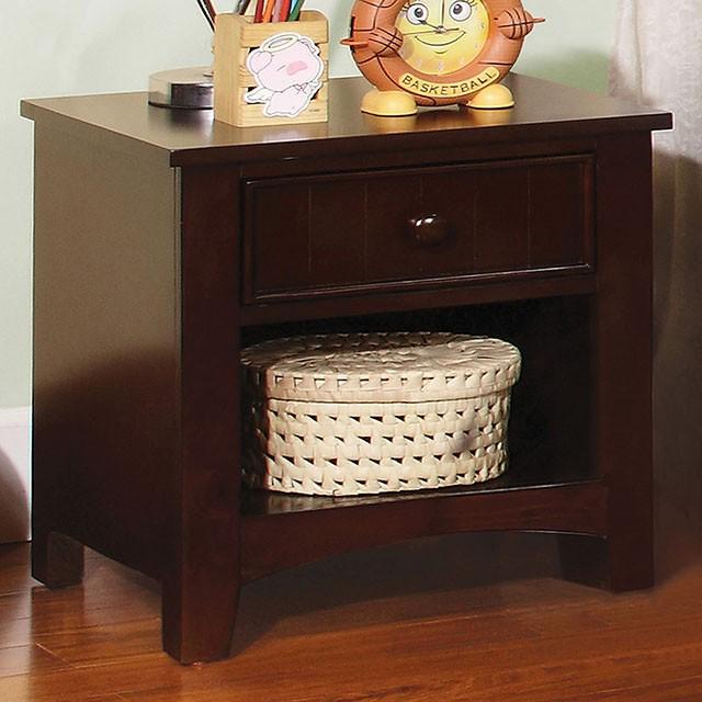 Corry Dark Walnut Night Stand Half Price Furniture