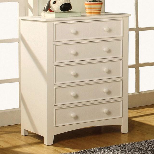 Corry White Chest Half Price Furniture