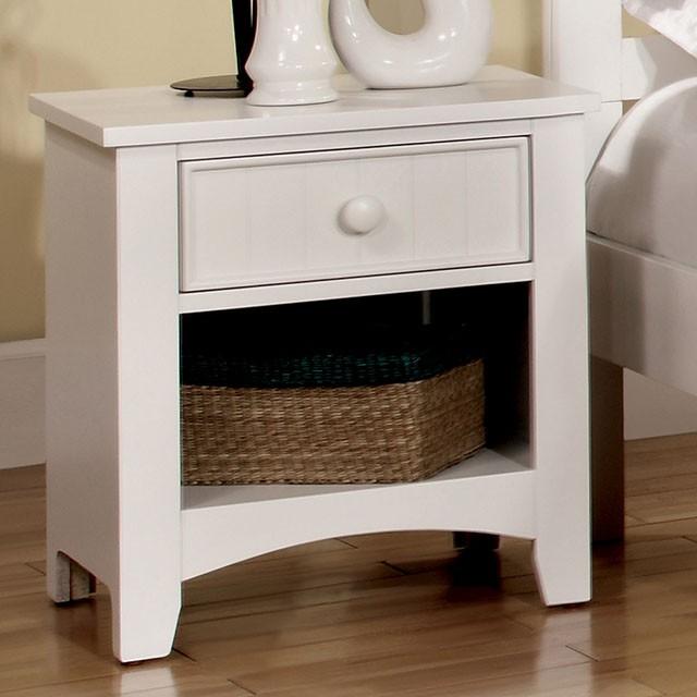 Corry White Night Stand Half Price Furniture