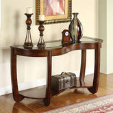 Crystal Falls Dark Cherry Sofa Table Half Price Furniture