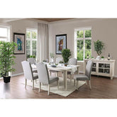 Daniella Antique White Dining Table Half Price Furniture