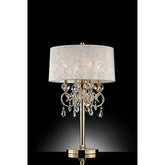 Deborah Gold 33"H Gold Table Lamp Half Price Furniture