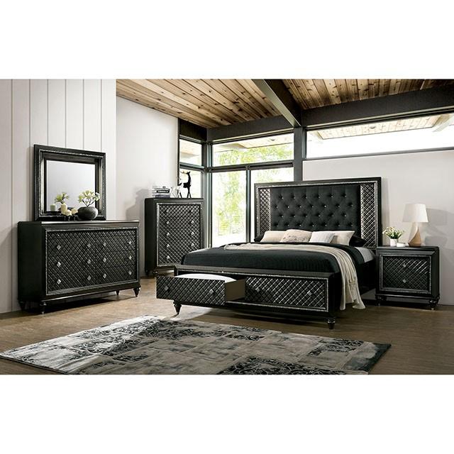 Demetria Metallic Gray Chest Half Price Furniture