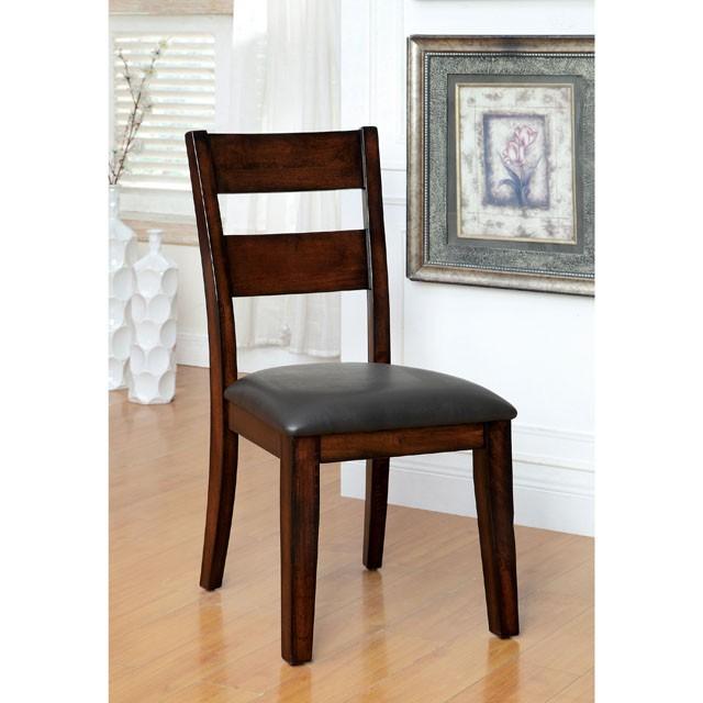 DICKINSON I Dark Cherry Side Chair (2/CTN) Half Price Furniture