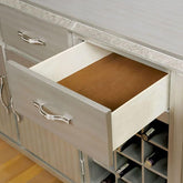 DIOCLES Silver/Gray Server Half Price Furniture