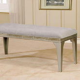 DIOCLES Silver/Light Gray Bench Half Price Furniture