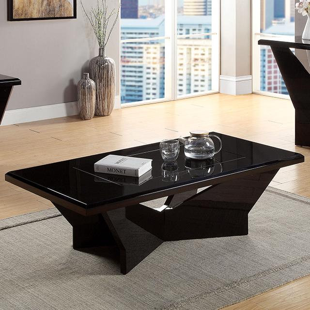 DUBENDORF Coffee Table, Black Half Price Furniture