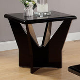 DUBENDORF End Table, Black Half Price Furniture