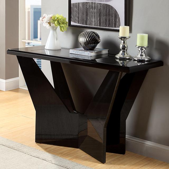 DUBENDORF Sofa Table, Black Half Price Furniture