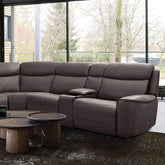 EDMONDUS Power Sectional, Dark Gray Half Price Furniture