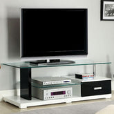 Egaleo Black/White 55" TV Console Half Price Furniture