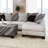 EIMEAR Sectional, Off-white/Black Half Price Furniture