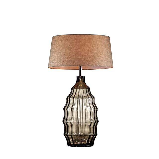 Elen Olive 28"H Olive Glass Table Lamp Half Price Furniture