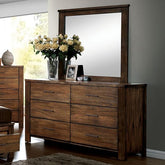 ELKTON Oak Mirror Half Price Furniture