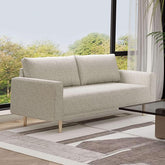 ELVERUM Loveseat, Off-White Half Price Furniture