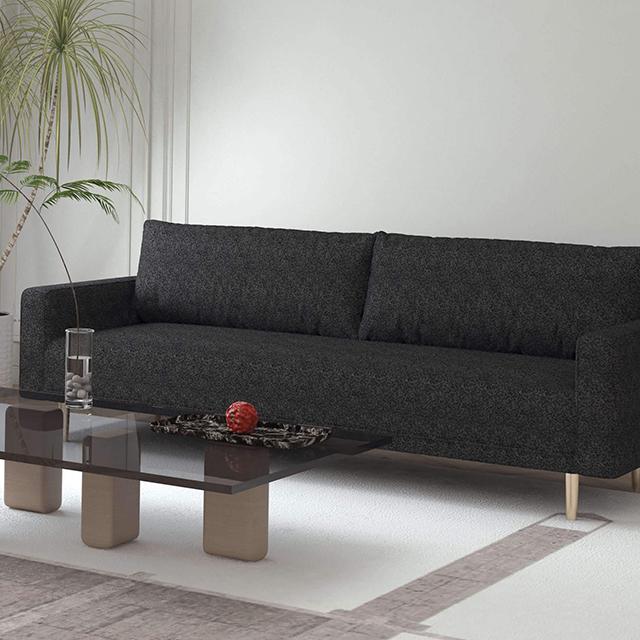 ELVERUM Sofa, Black Half Price Furniture