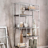 ELVIRA Chrome Display Shelf Half Price Furniture