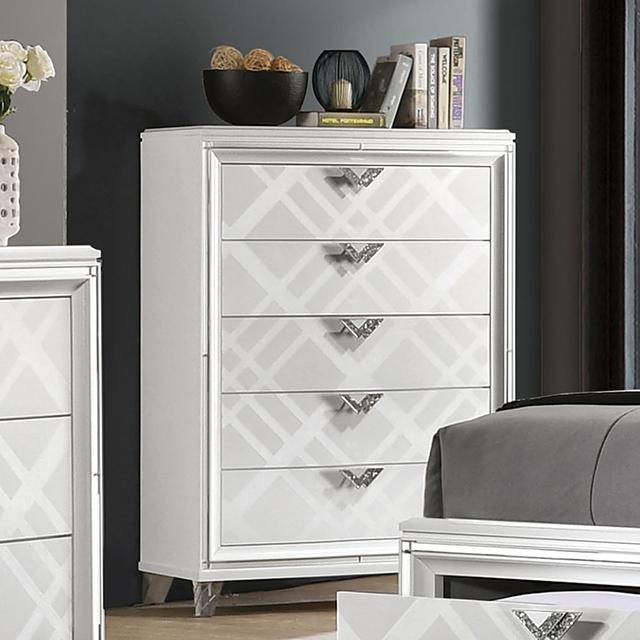 EMMELINE Chest, White Half Price Furniture