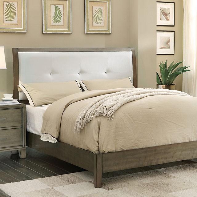 ENRICO I Gray Cal.King Bed Half Price Furniture