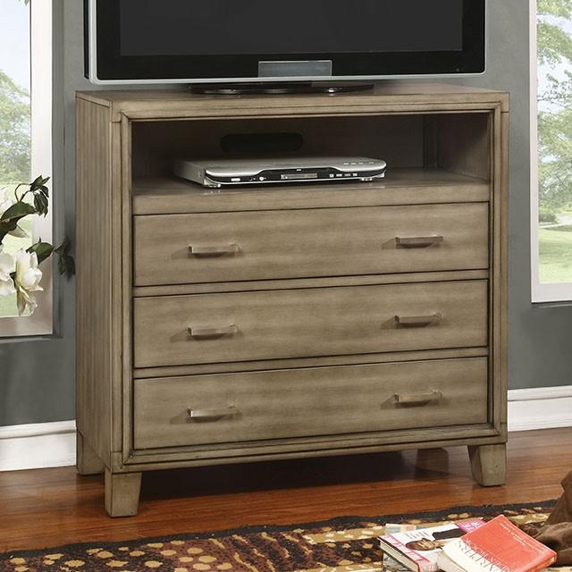 ENRICO I Gray Media Chest Half Price Furniture