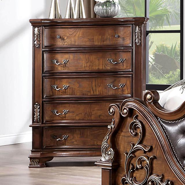 ESPARANZA Chest, Brown Cherry Half Price Furniture