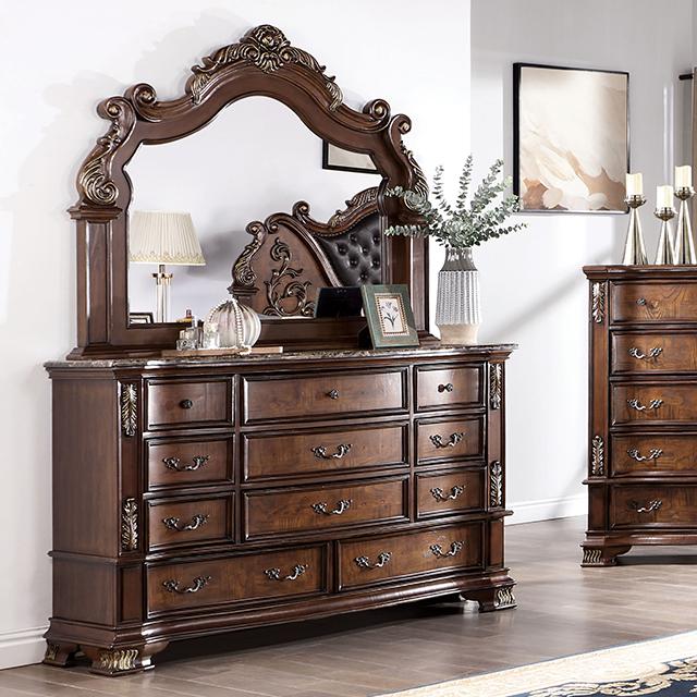 ESPARANZA Dresser, Brown Cherry Half Price Furniture