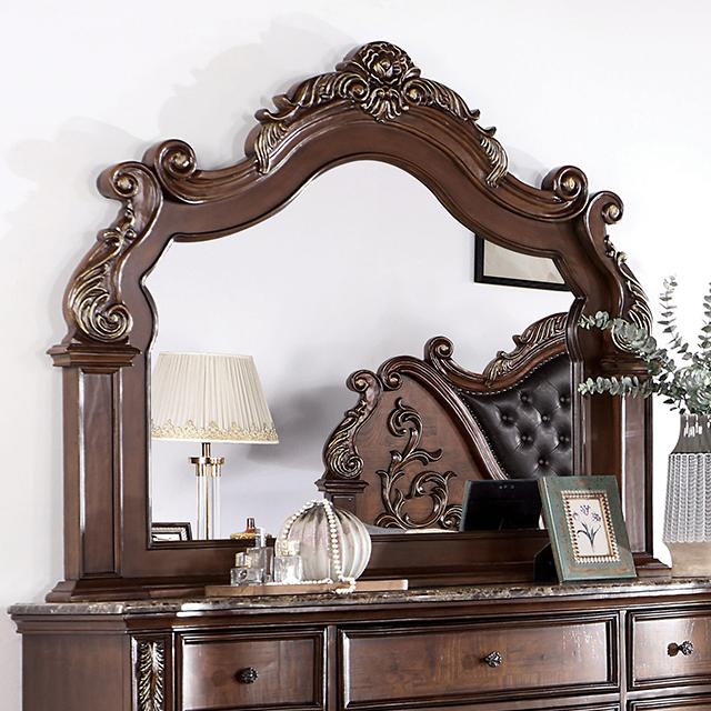 ESPARANZA Mirror, Brown Cherry Half Price Furniture