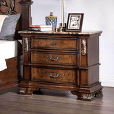 ESPARANZA Night Stand, Brown Cherry Half Price Furniture