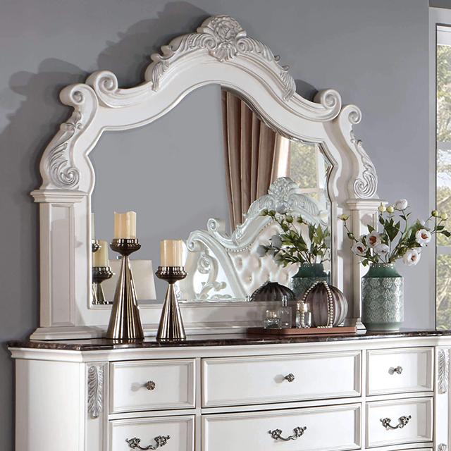 ESPARANZA Mirror, Pearl White Half Price Furniture