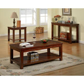 ESTELL Dark Cherry Coffee Table, Cherry Half Price Furniture