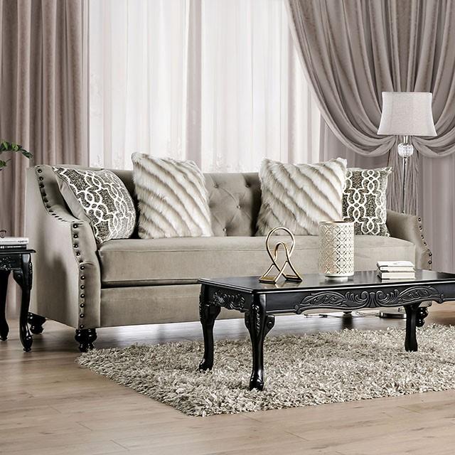 Ezrin Light Brown Sofa Half Price Furniture