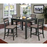 Fafnir Weathered Gray/Beige 5 Pc. Counter Ht. Table Set Half Price Furniture