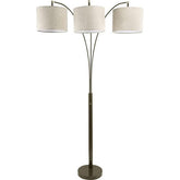 Fanny Brown 80"H Brown Arch Lamp Half Price Furniture