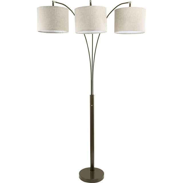 Fanny Brown 80"H Brown Arch Lamp Half Price Furniture